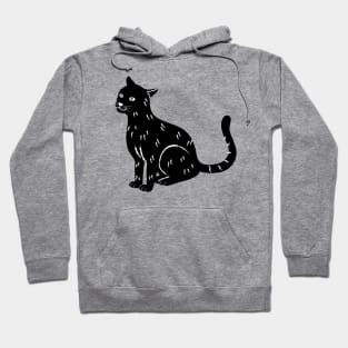 Cool black cat. Hoodie